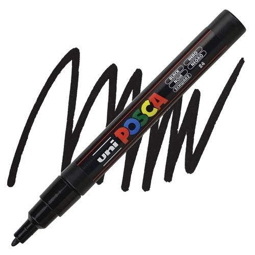 MARKER 0.7 UNI POSCA CRNI PC-3M 3065