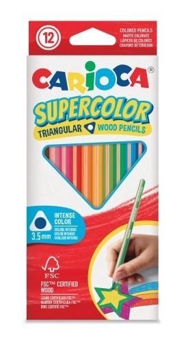 DRVENE BOJICE CARIOCA SUPERCOLOR TRIANG 43440 12/1