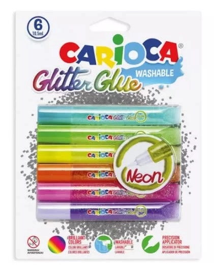 LJEPILO NEON GLITER CARIOCA 42111 6/1