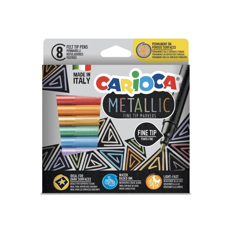 FINELINER METALLIC CARIOCA 43162 8/1
