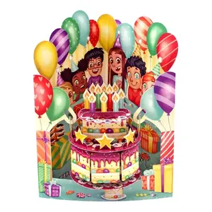 ČESTITKA SANTORO SWING CARDS BIRTHDAY CAKE SC216