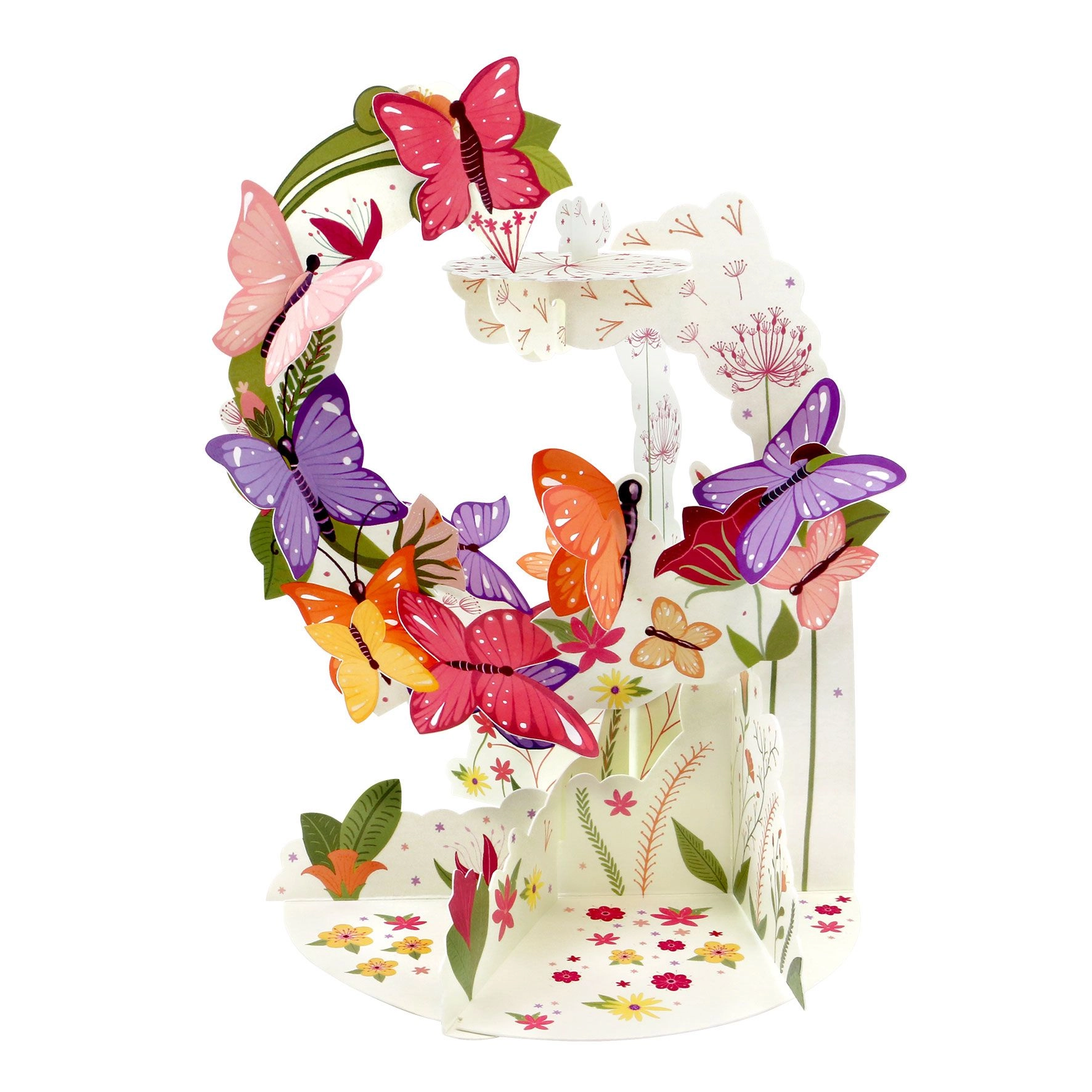 ČESTITKA SANTORO PENDULUM BUTTERFLIES PD009