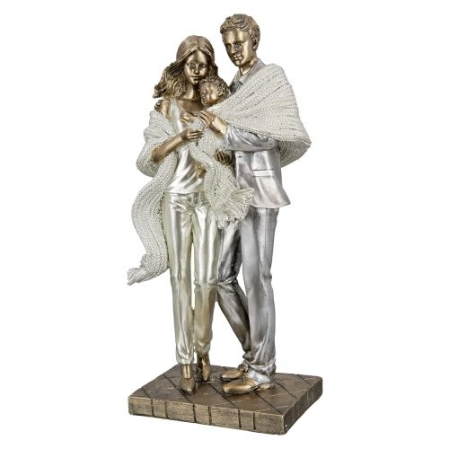 UKRASNA FIGURA FAMILY GILDE 8X12X26,5 CM 37432