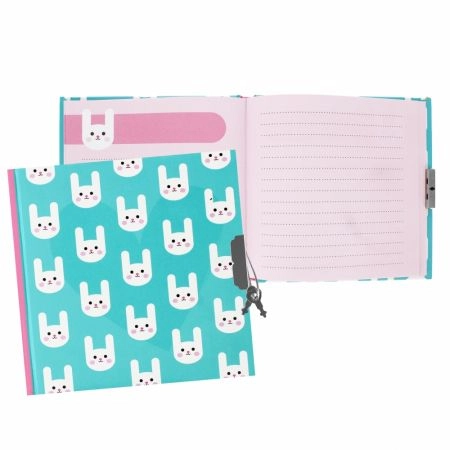 DNEVNIK SA KLJUČEM EURO-TRADE 13.5X13.5CM BUNNIES 520730