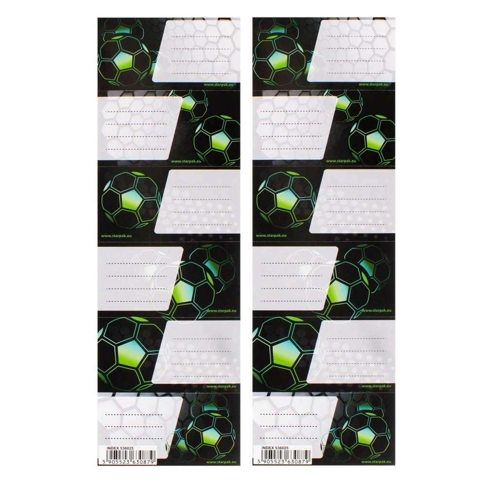 NALJEPNICE ZA SVESKE EURO-TRADE FOOTBALL 536025