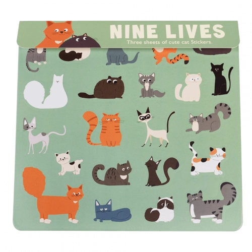STIKERI REX CAT NINE LIVES 29166