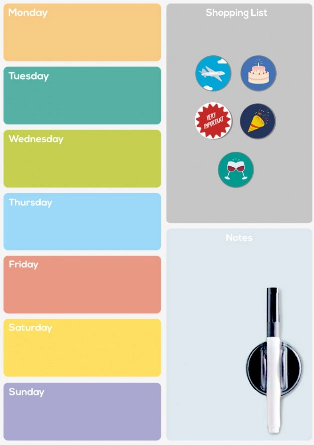 MAGNETNA TABLA ZA FRIŽIDER PLANER BALVI 27143