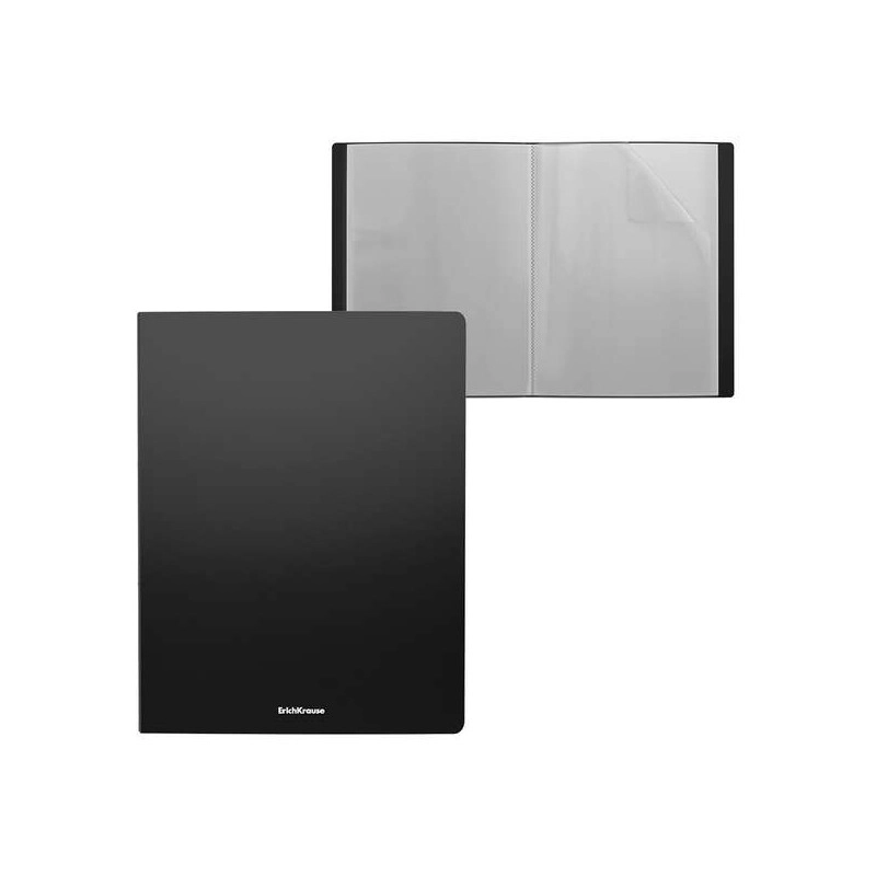 FASCIKLA A4 10 FOLIJA ERICHKRAUSE MATT CLASSIC BLACK 59178