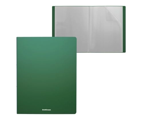 FASCIKLA A4 10 FOLIJA ERICHKRAUSE MATT CLASSIC GREEN 59180