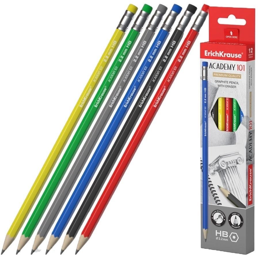 GRAFITNA OLOVKA SA GUMICOM HB ERICHKRAUSE ACADEMY 56005 1/12