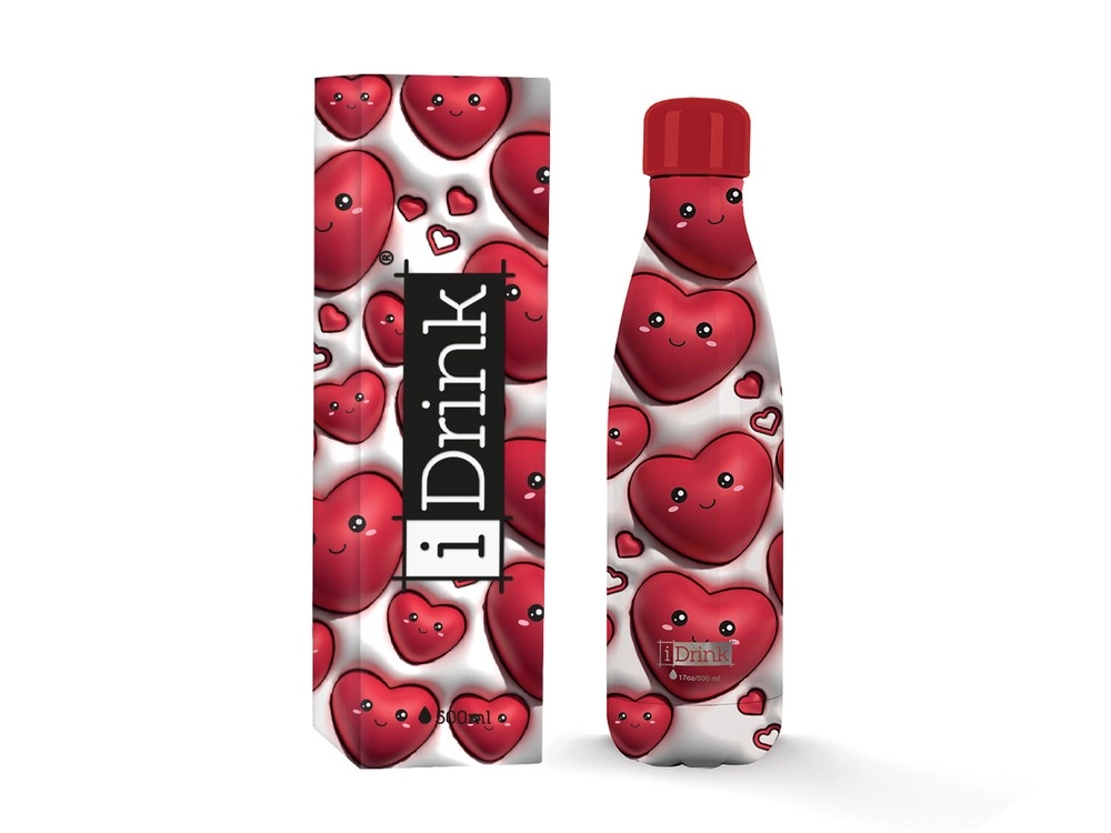 FLAŠA TERMOS 500ML TOTAL FOLLOW YOUR HEART 3D ID0456