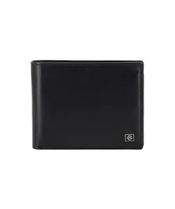 NOVČANIK MUŠKI MANAL LAZIO CLASSICA ČRNA COW FLAT NAPPA CBCFN-190323-BL