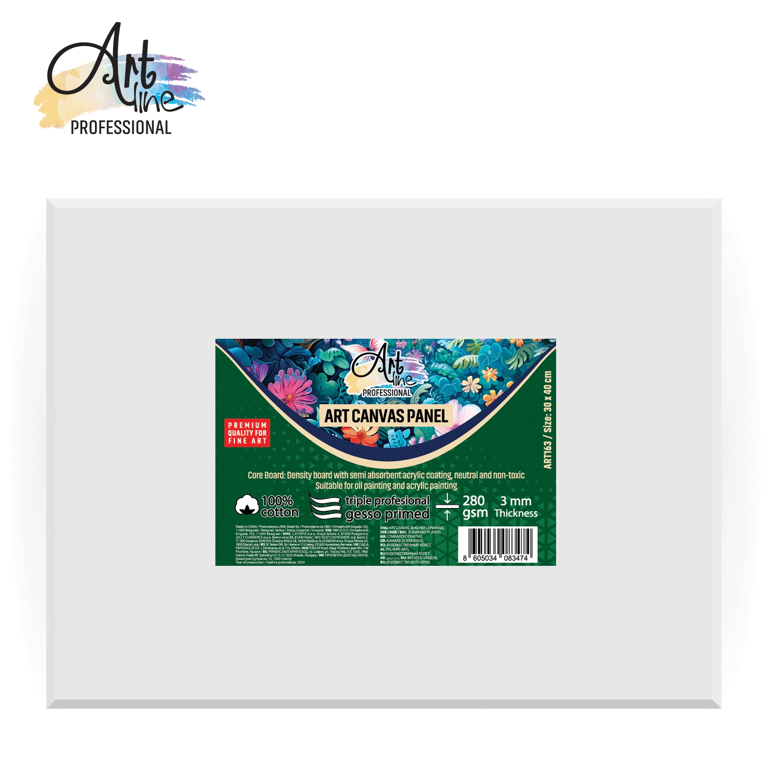 SLIKARSKO PLATNO PANEL 30X40 S-COOL 280GSM ART163