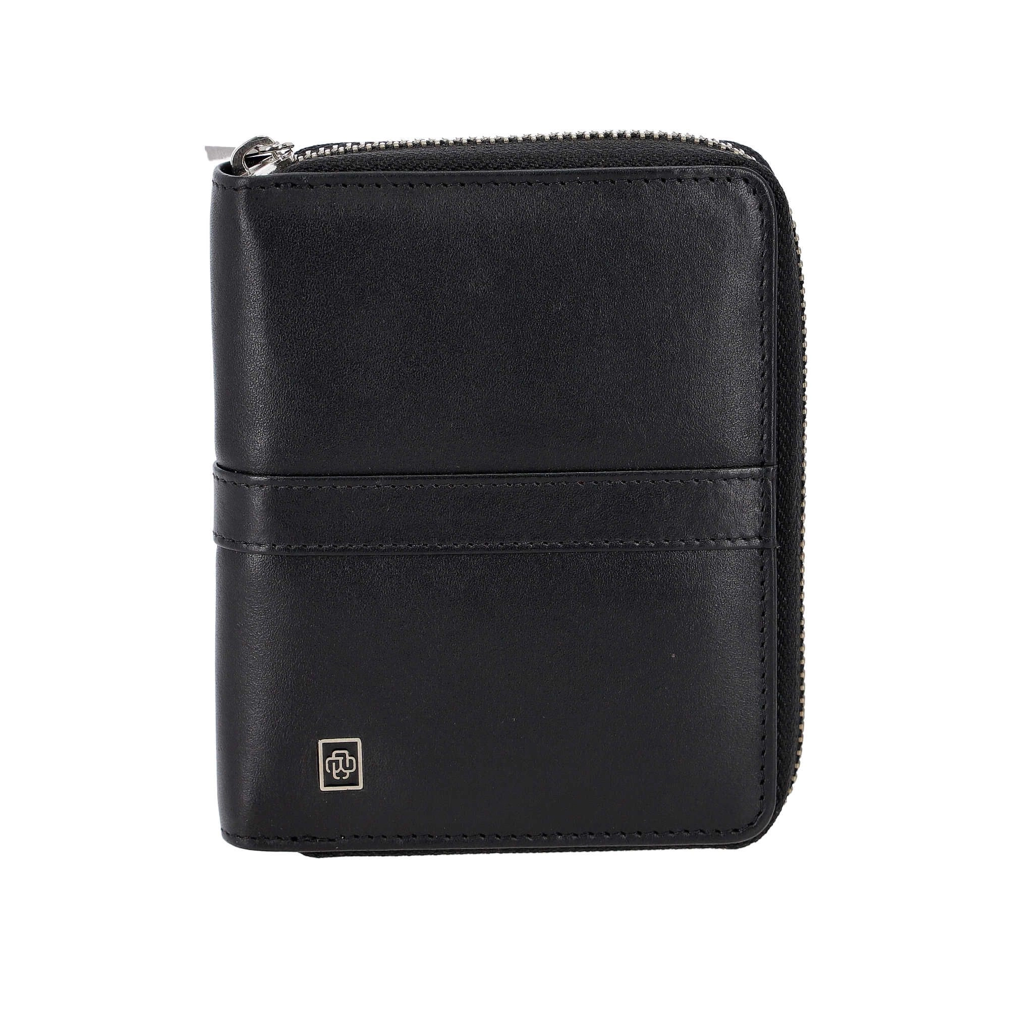 NOVČANIK ŽENSKI MANAL LOMBARDIA CRNA COW FLAT NAPPA CBCFN-090323-BL