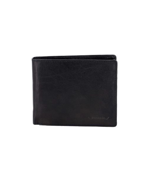 NOVČANIK MUŠKI MANAL USNJENA AVIATOR CRNA 12,5 X 9,75 X 2,5 AV-170423-BL
