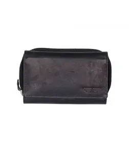 NOVČANIK ŽENSKI MANAL USNJENA AVIATOR CRNA 15 X 9,5 X 3 AV-190423-BL