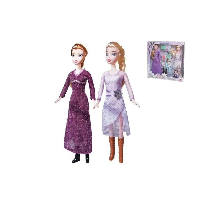 IGRAČKA LUTKE GERIMPORT SET 2 ICE PRINCESSES DOLLS AND ACCESSORIES 32X31X5