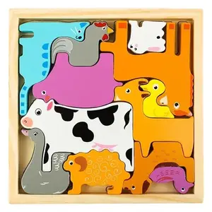 PUZZLE DRVENE EURO-TRADE  ŽIVOTINJE 500640