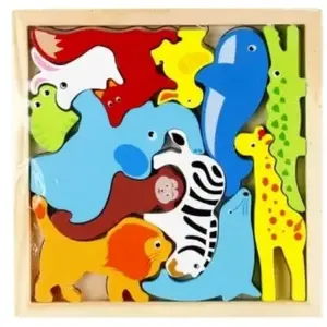 PUZZLE DRVENE EURO-TRADE ŽIVOTINJE 500655