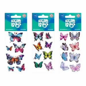 STIKERI EURO-TRADE 6,6X18CM BUTTERFLIES 5 534612