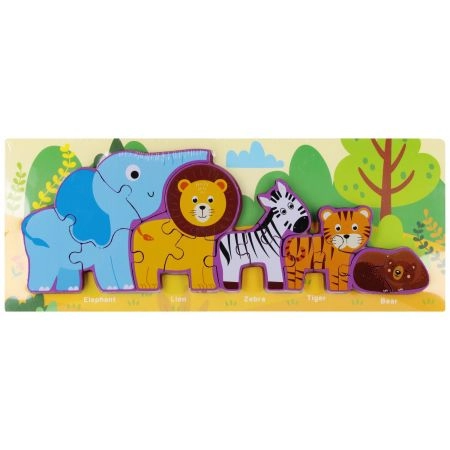 PUZZLE DRVENE EURO-TRADE ZOO 15EL 38X15X1 545191