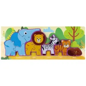 PUZZLE DRVENE EURO-TRADE ZOO 15EL 38X15X1 545191