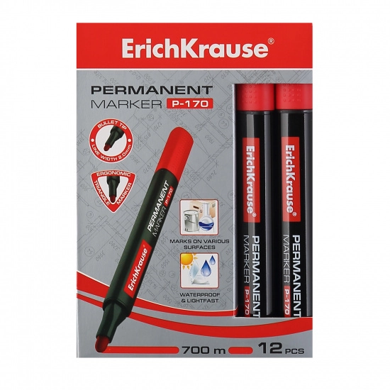 MARKER PERMANENTNI OBLI ERICHKRAUSE CRVENI P-170 7310 1/12