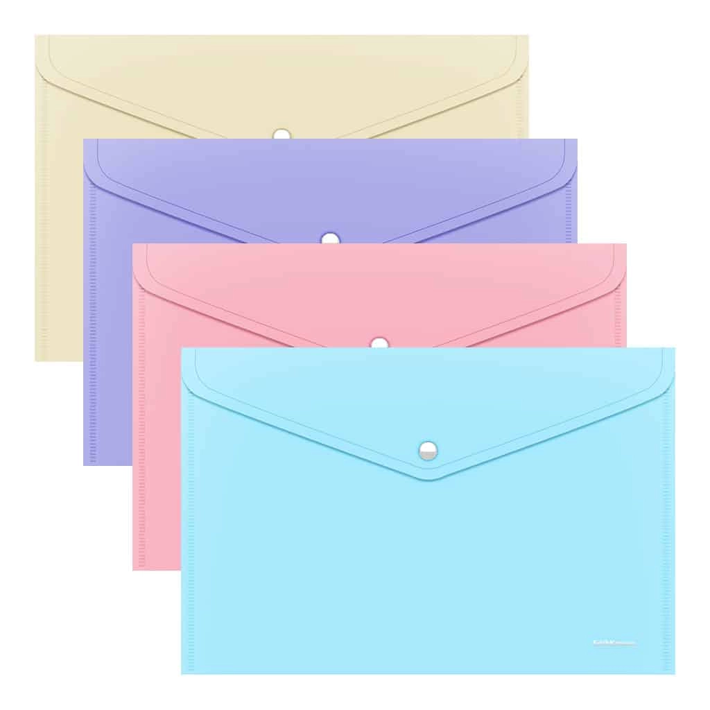 FASCIKLA SA DUGMETOM A4 ERICHKRAUSE FIZZY PASTEL 59166 1/12