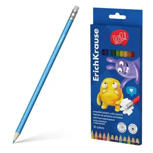 PLASTIČNE BOJICE SA GUMICOM ERICHKRAUSE JOLLY FRIENDS 3MM 61801 12/1