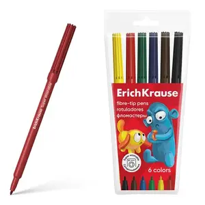 FLOMASTERI ERICHKRAUSE JOLLY FRIENDS SUPER WASHABLE 61830 6/1
