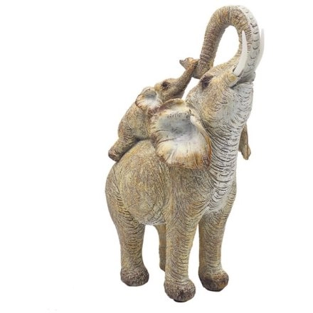 UKRASNA FIGURA LESSER ELEPHANT WITH CALF LP72886
