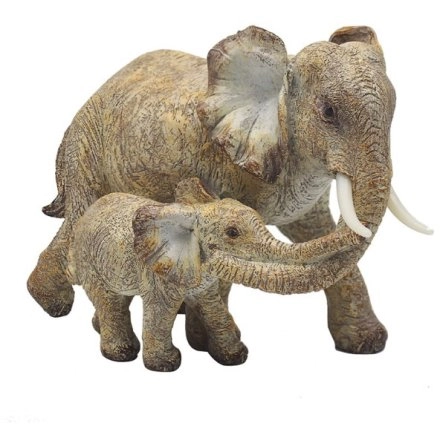 UKRASNA FIGURA LESSER ELEPHANT WITH CALF LP72887