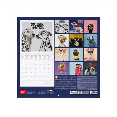 KALENDAR ZIDNI LEGAMI 2025 SUPAWSTAR 30x29 DOGS CAL250003