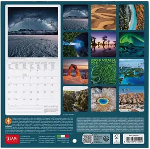 KALENDAR ZIDNI LEGAMI 2025 PLANET EARTH 18x18 CAL250110