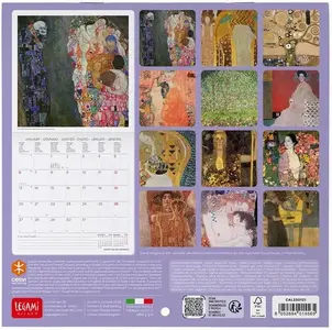 KALENDAR ZIDNI LEGAMI 2025 GUSTAV KLIMT 18x18 CAL250121