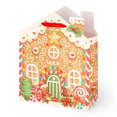 UKRASNA KESA NOVOGODIŠNJA LEGAMI GINGERBREAD HOUSE LARGE GB0677
