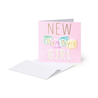 ČESTITKA LEGAMI SMALL NEW BABY GIRL BQEBB005