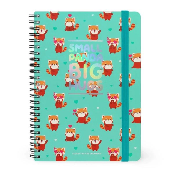 NOTES SPIRALA LEGAMI LARGE RED PANDA A5NOTS0046