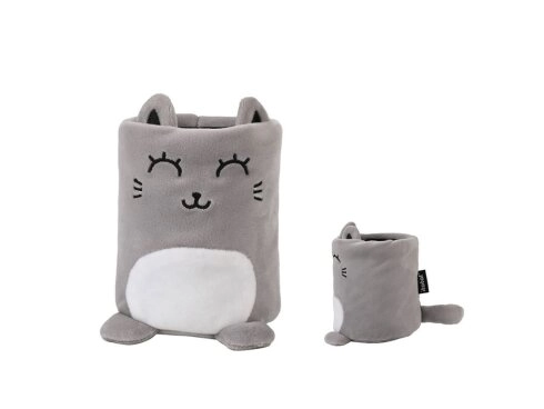 ČAŠA ZA OLOVKE TOTAL PLIŠANA GREY CAT XL2853