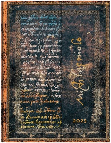 ROKOVNIK PAPERBLANKS MICHELANGELO HANDWRITING ULTRA VERTICAL 2025