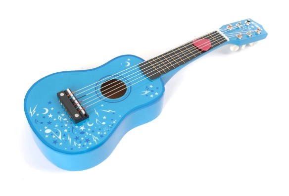 IGRAČKA DRVENA GITARA BIGJIGS BLUE STARS T0056