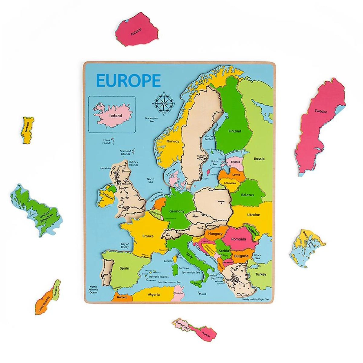PUZZLE DRVENE EUROPE BIGJIGS BJ048