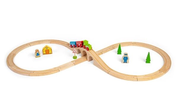 IGRAČKA DRVENA VOZ BIGJIGS EIGHST SET BJT012