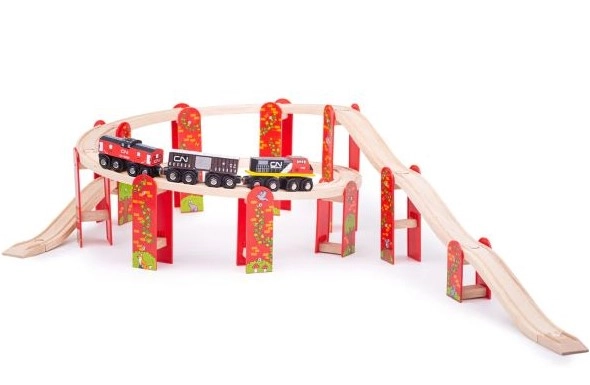 IGRAČKA DRVENA DODACI ZA STAZU STUBOVI BIGJIGS BJT121