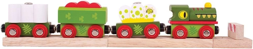 IGRAČKA DRVENA VOZ BIGJIGS DINOSAURUS BJT 465