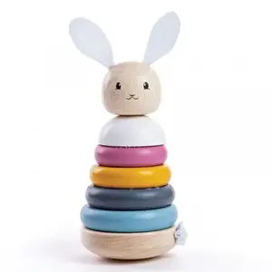 IGRAČKA DRVENA KRUGOVI NA NIZANJE  BIGJIGS RABBIT 32001