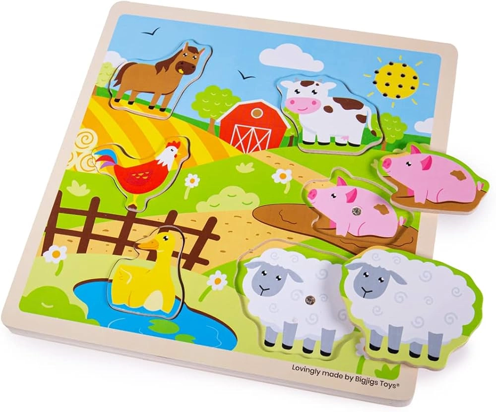 PUZZLE ZVUČNA FARMA BIGJIGS 34031