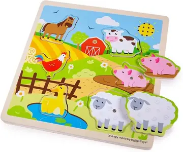 PUZZLE ZVUČNA FARMA BIGJIGS 34031