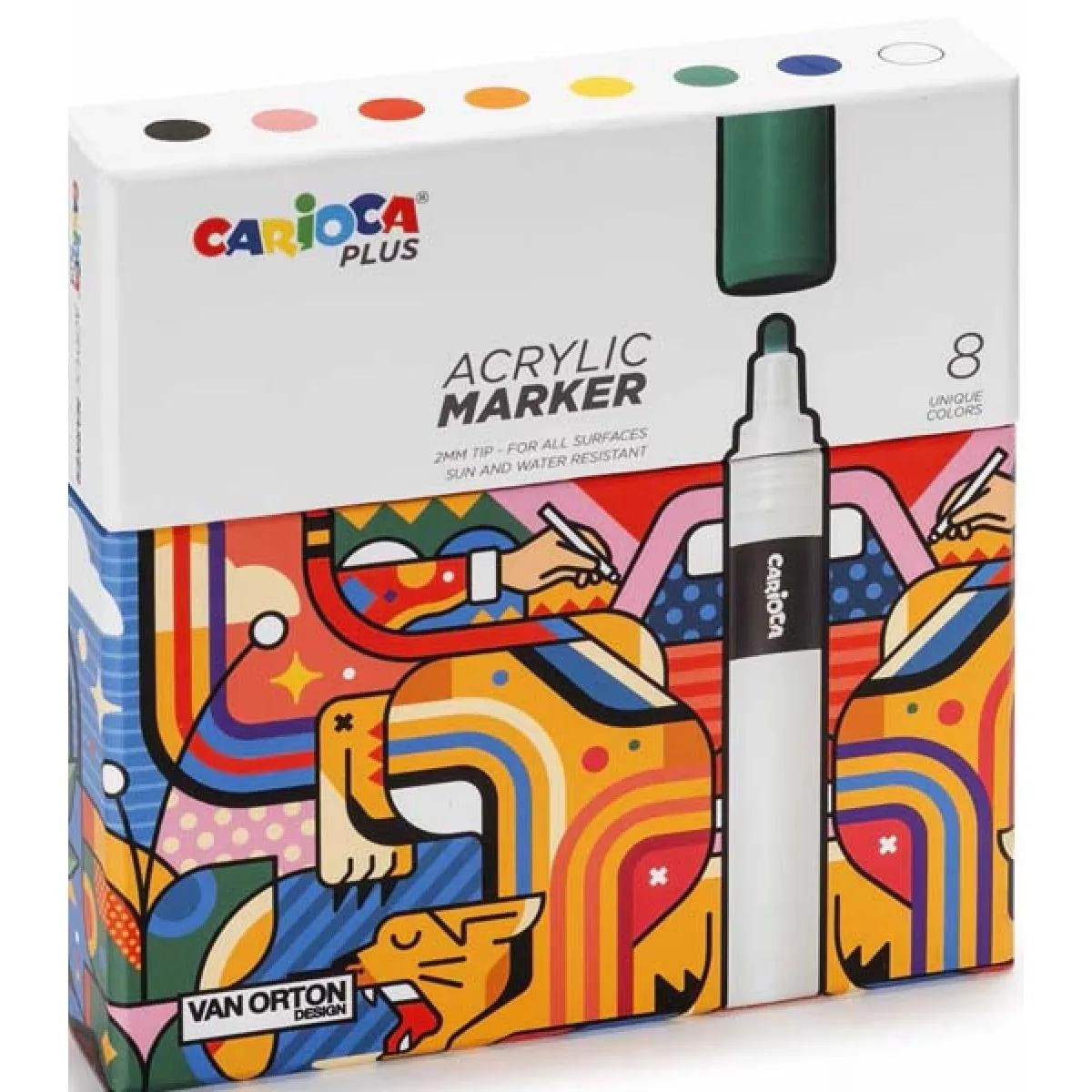 MARKER AKRILNI CARIOCA PLUS SET 45209 8/1