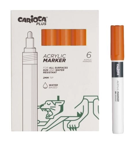 MARKER AKRILNI CARIOCA PLUS ORANGE 45218/0 1/6